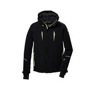 killtec Uomo Giacca da sci/giacca funzionale con cappuccio, ventilazione sotto le ascelle e paraneve KOW 26 MN JCKT, schwarz, M, 41931-000