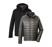 killtec Uomo Giacca outdoor/3 in 1 giacca funzionale con cappuccio e trapuntata con zip KOW 95 MN JCKT, schwarz, M, 43492-000