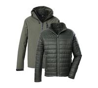 killtec Uomo Giacca outdoor/3 in 1 giacca funzionale con cappuccio e trapuntata con zip KOW 95 MN JCKT, oliv, L, 43492-000