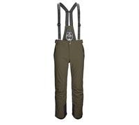 killtec Uomo Pantaloni da Sci/Pantaloni con Pettorina da Sci con Zip e Protezione dei Bordi Larok, dunkeloliv, M, 35244-000
