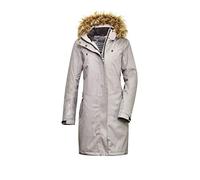 Killtec WMN PRK A - Parka funzionale da donna con cappuccio rimovibile, grigio, 46 Tall
