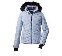 Killtec Women's Giacca/giacca da sci in look piumino con cappuccio staccabile con zip e paraneve KSW 210 WMN SKI QLTD JCKT, black, 40, 38662-000