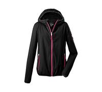 Killtec womens Giacca softshell con cappuccio, ripiegabile - Trin WMN SOFTSHELL JCKT, nero, 38, 36865-000