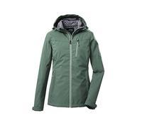 killtec Women's Giacca softshell/giacca outdoor con cappuccio KOS 89 WMN SFTSHLL JCKT, pistachio, 36, 39138-000