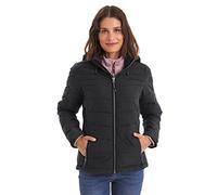 Killtec Women's Giubbotto effetto piumino con cappuccio staccabile con zip Skane WMN Quilted JCKT A, black, 46, 35615-000