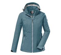 Killtec Women's Giubbotto softshell con cappuccio staccabile con zip - KOS 176 WMN SFTSHLL JCKT, aqua, 46, 38390-000
