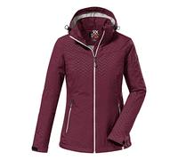 Killtec Women's Giubbotto softshell con cappuccio staccabile con zip - KOS 176 WMN SFTSHLL JCKT, dark rose, 46, 38390-000