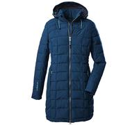 Killtec Womens Parka in Look Piumino con Cappuccio Staccabile con Zip - Skane Wmn Quilted PRK, Blu Scuro, 36, 35618-000