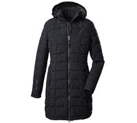 Killtec Skane Wmn Quilted PRK, Parka in Look Piumino con Cappuccio Staccabile con Zip Womens, Nero, 48
