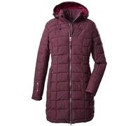 Killtec Womens Parka in Look Piumino con Cappuccio Staccabile con Zip - Skane Wmn Quilted PRK, susina, 40, 35618-000