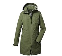 killtec Women's Parka/parka funzionale a 2 strati e 1/2 con cappuccio staccabile con zip KOS 93 WMN PRK, olive, 38, 39143-000