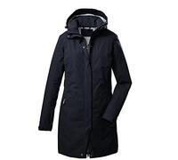 killtec Women's Parka/parka funzionale a 2 strati e 1/2 con cappuccio staccabile con zip KOS 93 WMN PRK, dark navy, 38, 39143-000