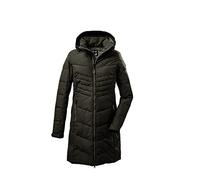 Killtec Women's Parka trapuntato con cappuccio staccabile con zip KOW 150 WMN QLTD PRK, dark olive, 48, 37421-000
