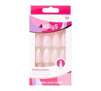 Killys Unghie finte Swirl Pink White