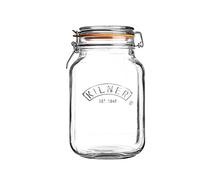 Kilner 075921 Barattolo Vetro, Chiusura Clip, Lt 1.5, Transparent, 1,5 l