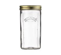 Kilner Barattolo in vetro a bocca larga da 1 l (1000 ml) con coperchio ermetico, ideale per frutta, verdura, sottaceti, marmellate