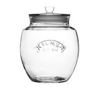 Kilner Barattolo rotondo universale in vetro con tappo a pressione da 4 litri, trasparente
