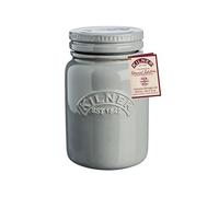 Kilner Gres Vaso di stoccaggio, Ceramica, Nebbia mattutina, 0,6 L