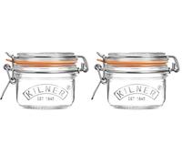 Kilner MATERIEL CHR PRO 0025.496 - Giararotonda con coperchio a clip da 0,125 l (Confezione da 2)