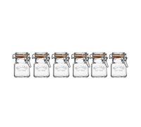 Kilner 233383 Set 6 Barattoli Spezie, Chiusura Clip, 35.7 x 8.6 x 9.1 cm