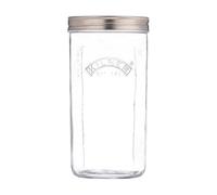 Kilner Set di barattoli per fermentazione da 1 litro, in vetro a bocca larga con coperchio con valvola in silicone, pesi in ceramica e ricettario, ideali per piccoli lotti di fermentazione