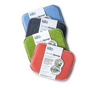 Kilo Scrubby - Spugna abrasiva AntiGraffio con Nucleo Assorbente, Multiuso, Set da 4, Taglia Unica, 17 x 13 cm, Set da 4