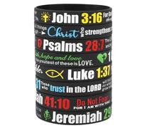 kilofly Confezione da 8 braccialetti in silicone con versi della Bibbia cristiana