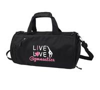 kilofly Live Love - Borsone da viaggio per ragazze, per danza classica, sport, palestra, S4, moderno
