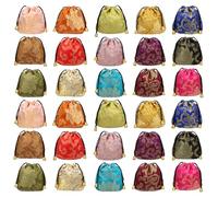 Kilofly - Set di sacchetti per gioielli in broccato di seta cinese, (Set30), Taglia unica