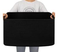 KILPDNZA Cesto Portaoggetti Intrecciato, Cestini Portaoggetti in Corda di Cotone, Cestino Portaoggetti Bagno, Cesta Giochi Bambini Grande, Cesta Porta Giochi, Cesta Porta Coperte da Salotto