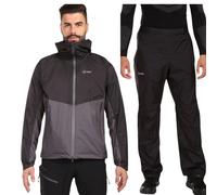 Pantaloni da pioggia Kilpi Alpin, uomo, nero M(50) Black