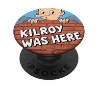 Kilroy era qui Disegno a colori PopSockets PopGrip Adesivo