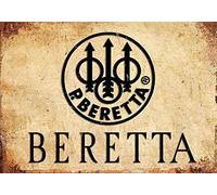 KILSPU Beretta - Targa in metallo con armi da fuoco, decorazione in metallo, 30 x 40 cm