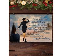 KILSPU Flight Attendant Once You Have Tasted Flight You Will Forever Walk The Earth with You Eyes Targa in metallo retrò vintage per la decorazione della parete del caffè, 20 x 30 cm