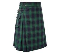 Kilt - Abito da sposa tradizionale scozzese per uomo - scozzese - Kilt Utility - Kilt Tartan - Kilt Sport Utility - Gonna da cavaliere, W verde, XXL