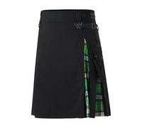Kilt da uomo per lo sport, stile vintage, scozzese, elegante, scozzese, gotico, scozzese, abbigliamento gotico, punk, scozzese, festival, kilt, Verde, L