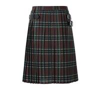 Kilt scozzese da uomo, vestibilità regolabile, tradizionale kilt scozzese, casual, scozzese, kilt, matrimoni, costume delle Highland, Marrone, L