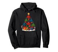Kilt Scozzese Irlanda Heritage Christmas Tree Xmas Felpa con Cappuccio