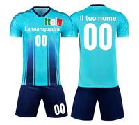 KILUZARNO Kit Divise da Calcetto Completi con Nome e Numero Personalizzabile Completo Calcetto Uomo Bambino