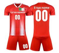 KILUZARNO Kit Divise da Calcetto Completi con Nome e Numero Personalizzabile Completo Calcetto Uomo Bambino