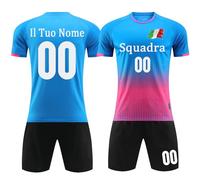 KILUZARNO Set Completi da Calcio Uomo Squadra con Numero Nome Logo Personalizzata Completi Squadre da Calcio Bambini Personalizzabili Set Divise Calcio