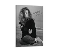 Kim Basinger, poster retrò in bianco e nero, moderno, per la casa, la camera da letto, l'arte su tela, 60 x 90 cm