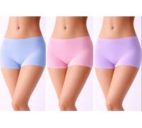 KIM Boxer Donna 3 Paia Mutande Senza Cuciture Vita Alta A Tinta Unita