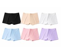 KIM Boxer Pantaloni Donna Vita Alta Senza Cuciture In Ice Silk, 3 Pezzi