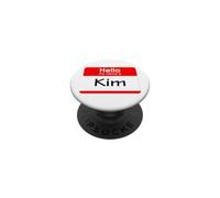 Kim, ciao, mi chiamo, targhetta, distintivo PopSockets PopGrip Adesivo