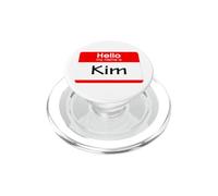 Kim, ciao, mi chiamo, targhetta, distintivo PopSockets PopGrip per MagSafe