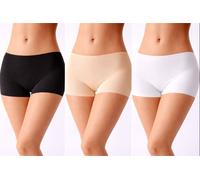 KIM Confezione 3 Boxer Slip Donna Ice Silk Senza Cuciture Vita Media