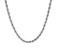 Kim Johanson® Collana da donna in acciaio inox, senza ciondolo, diversi modelli, in argento, oro e oro rosa, gioielli bohémien per donne, catena multistrato, impermeabile, regolabile con sacchetto