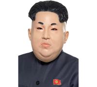 Kim Jong Un Dittatore Maschera Intera Coreana President Costume Adulti Accessori
