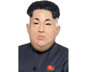 Kim Jong Un Dittatore Maschera Intera Coreana President Costume Adulti Accessori